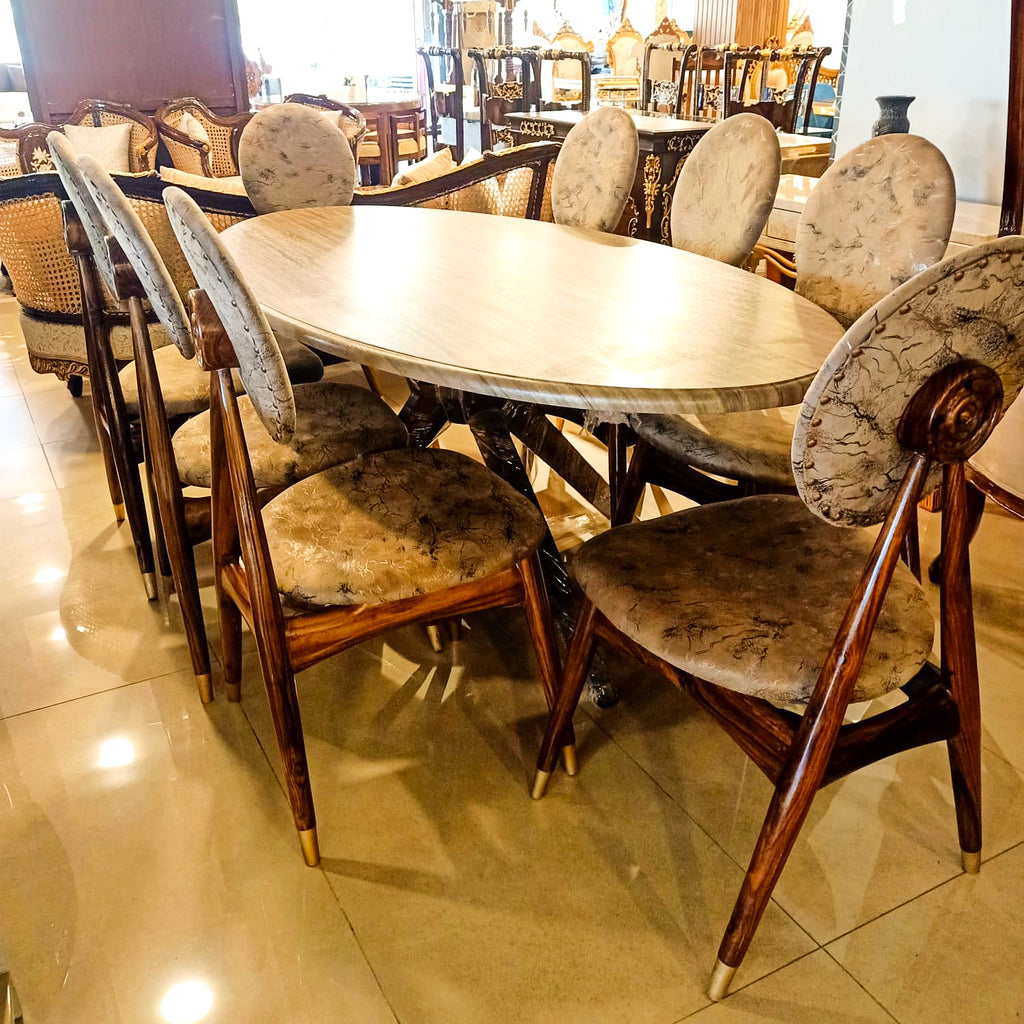 Dinning Table with 8 Chairs - Sheesham