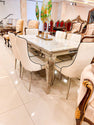 Dinning with 6 Chairs Marble Top