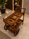 Classic Wooden Tea Trolley