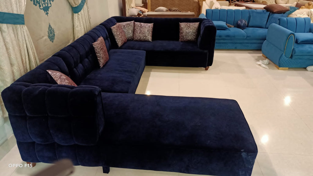 L Shape Sofa (Blue)