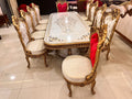 Dinning Table with 10 Chairs (Carving) High Graded