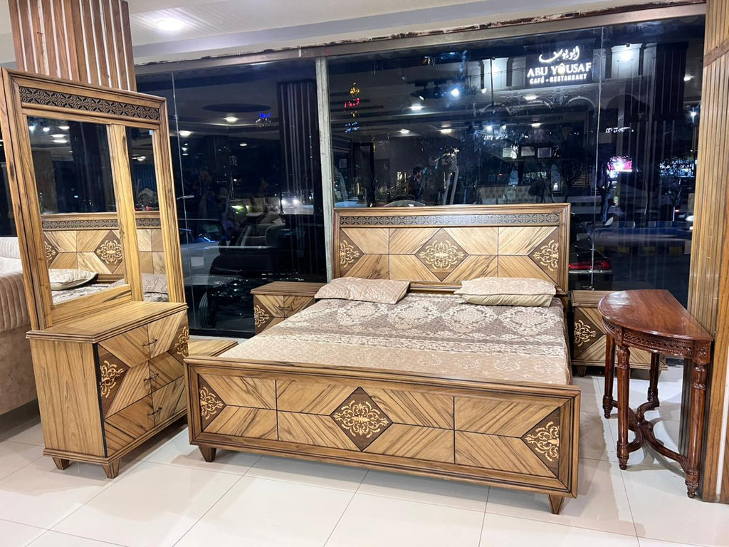 Modern New Solid Wooden Bed Set|