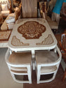 Dinning Table with 6 Chairs Sheesham Wood