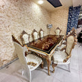 Spacious and polished Royal Dining Table surface, reflecting Lahore's preference for luxury and durable design